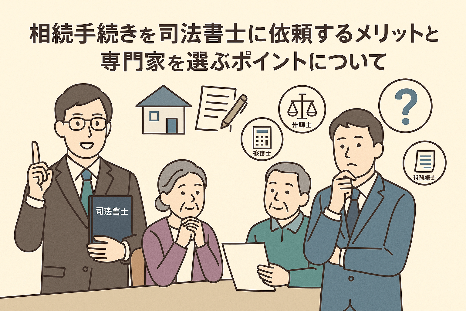 相続手続きを司法書士に依頼するメリットとは?専門家を選ぶポイントについて