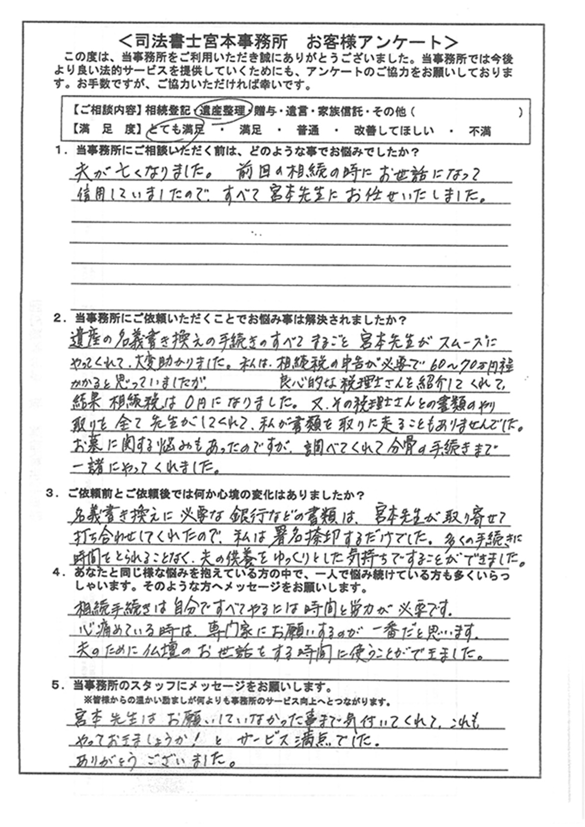 遺産分割サポートで無事不動産を売却できた