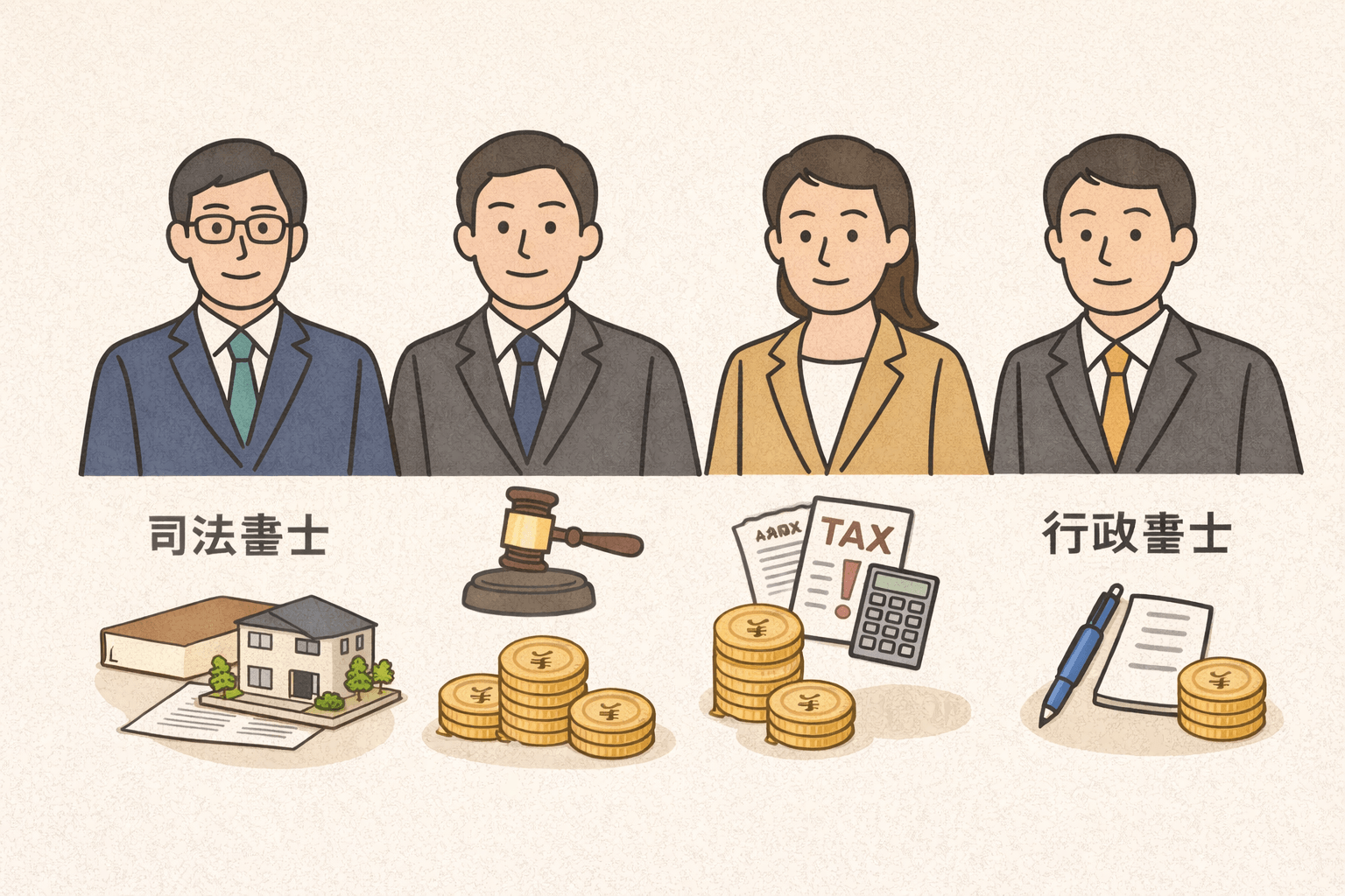 【専門家別】相続手続きの特徴と費用相場