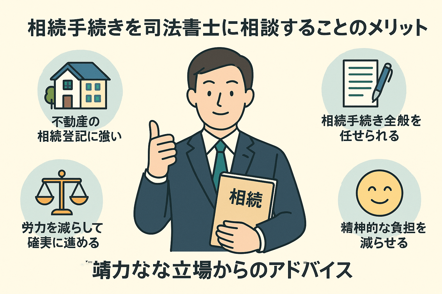 相続手続きを司法書士に相談することのメリット