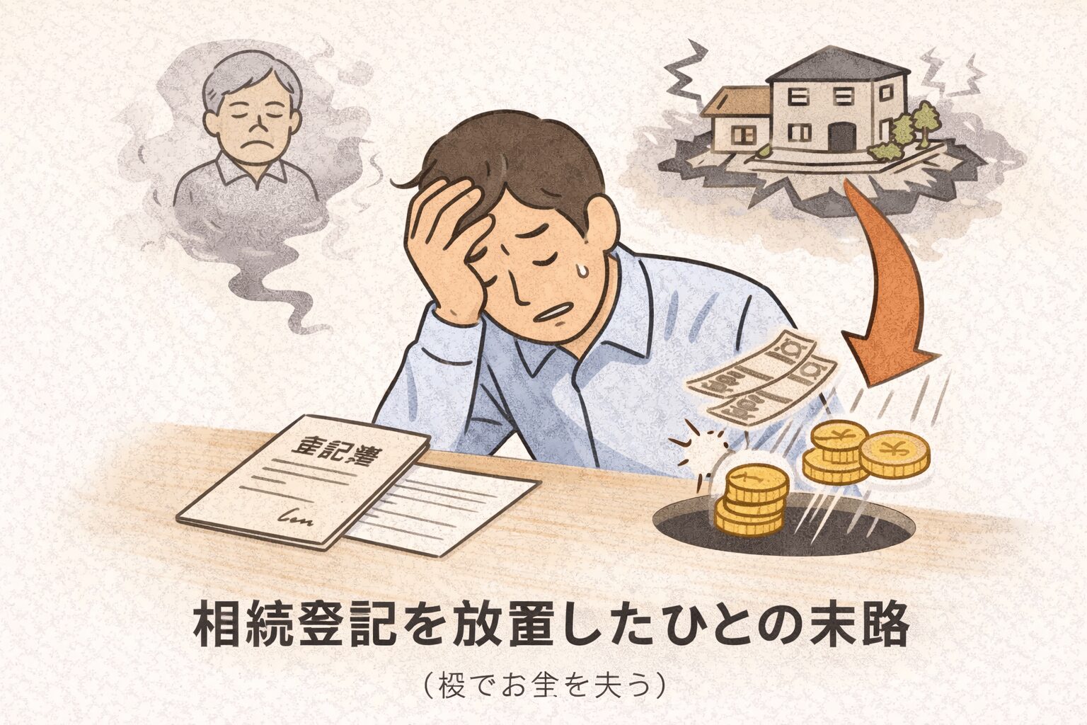 相続登記を放置したひとの末路（後でお金を失う）